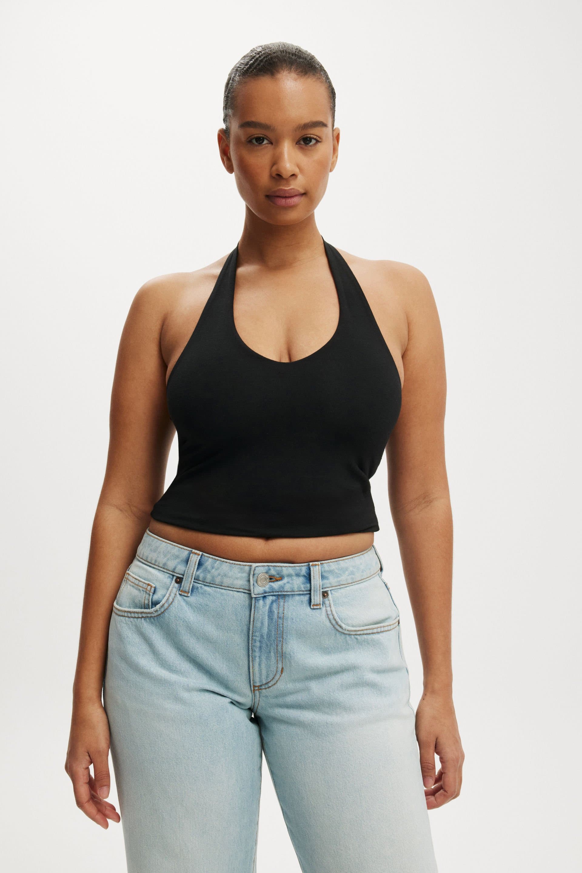 All Day V Neck Halter