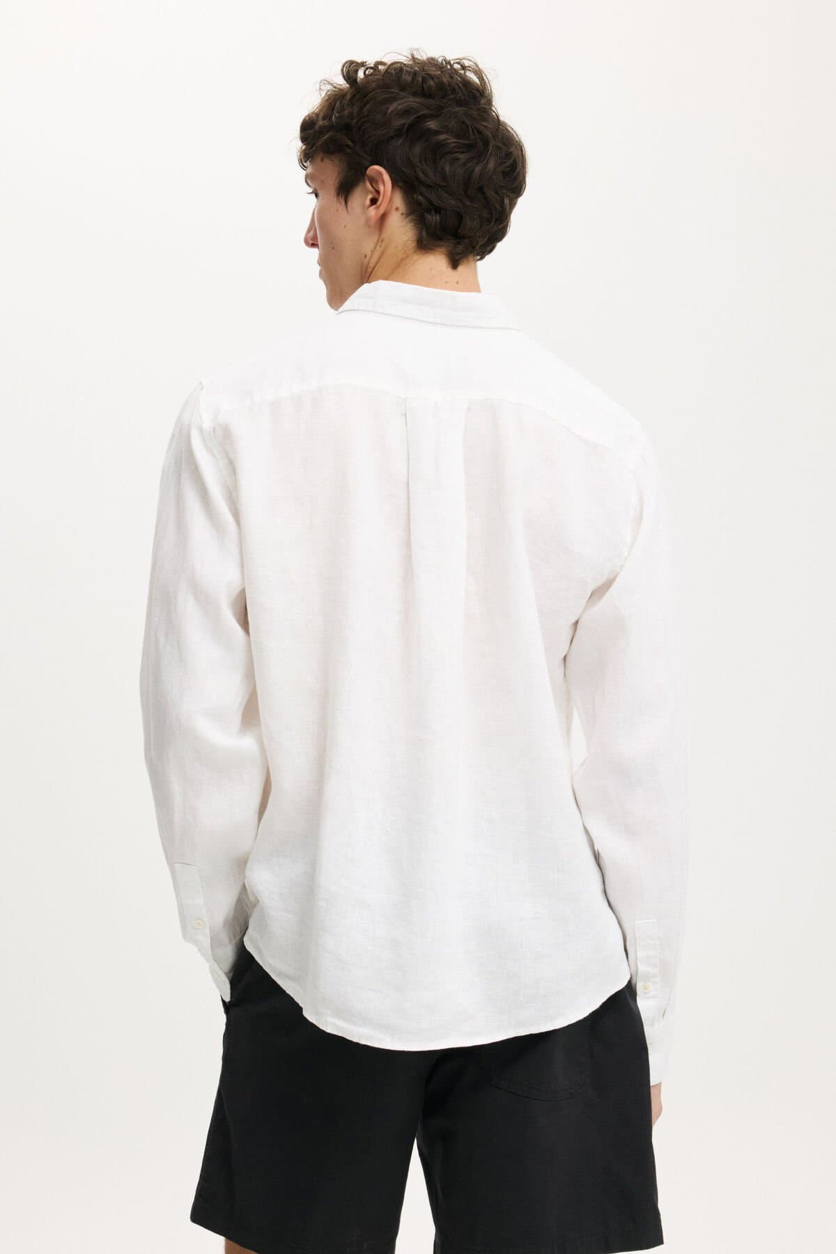 Relaxed Linen Long Sleeve Shirt